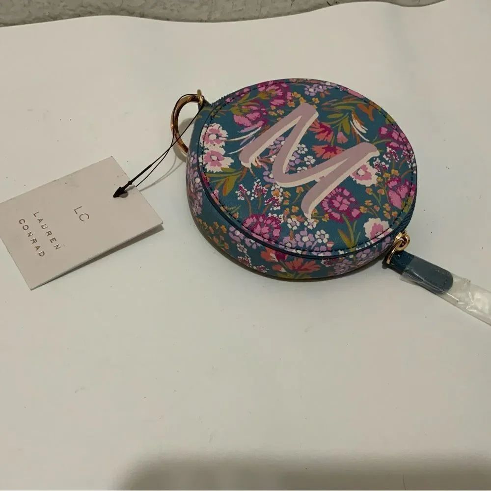 COPY - NWT lauren Conrad round bag vegan leather pouch